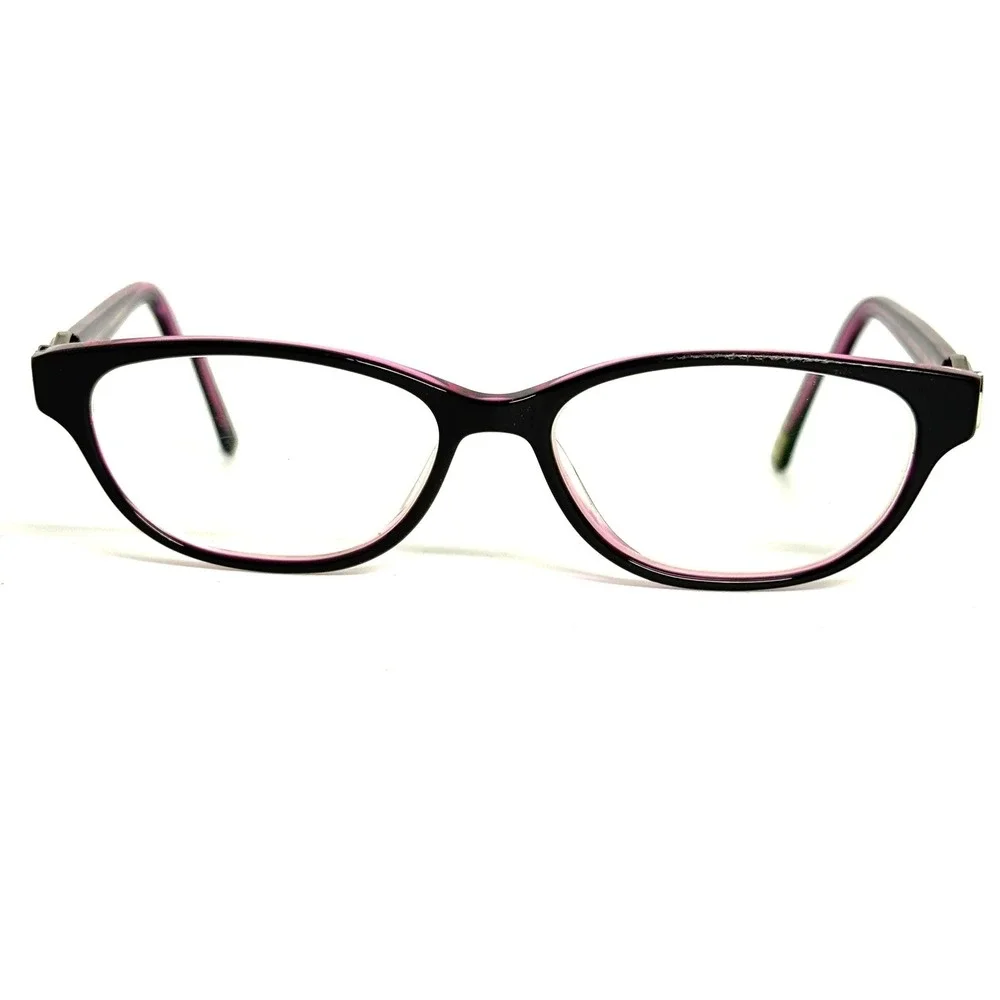 Ted Baker Womens Eyeglasses Frames Black Pink Cat Eye 52-15-140 Bow Detail